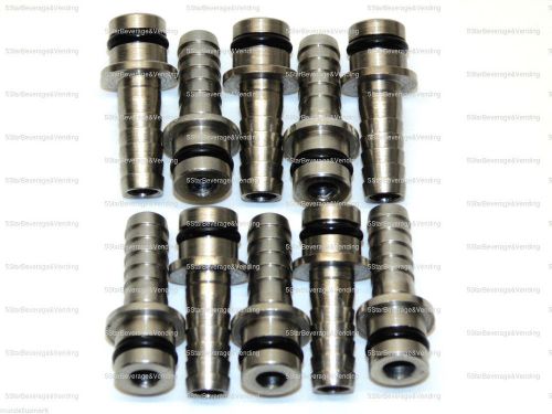 10 new 1/4&#034; straight, stainless steel manifold input fittings, wunder-bar pm10-9 for sale