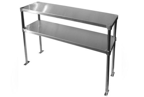 COMMERCIAL STAINLESS STEEL DOUBLE-OVERSHELF 12X60