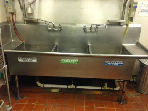 3 compartment sink 8&#039;