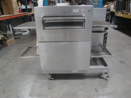 Lincoln 116 Double Stack Pizza Oven Natural Gas Impinger with stand