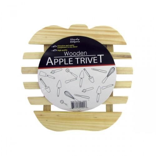 Wooden apple trivet handy helpers for sale