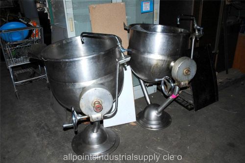 Restaurant commercial kitchen institution direct steam kettle 26&#034; diam. &amp; deep for sale