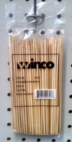 100pk - 6&#034; Bamboo Skewers - Winco WSK-06