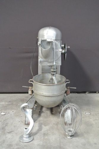 Hobart h600 60 quart dough mixer 1 phase  pizza pelican head grinder attachments for sale