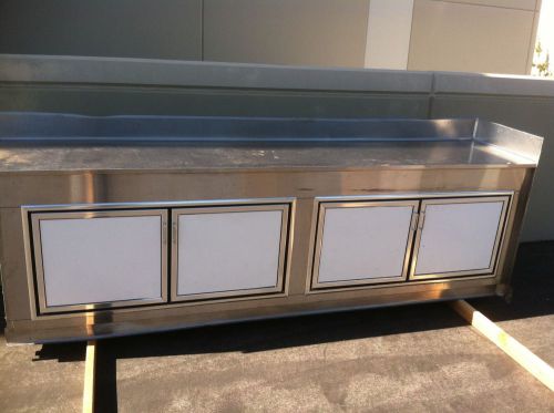 Refrigerator Undercounter 4doors Cooler Cabinet Heavy Duty Work Top Table, NSF