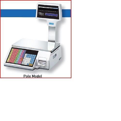 Cas cl5000r label printing scale with pole-brand new! free labels for sale
