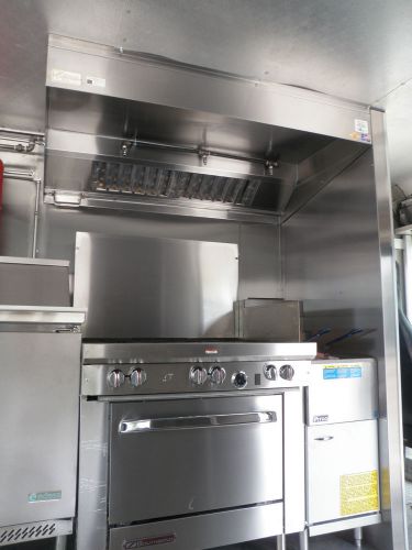 8 ft type l exhaust hood w/ blower / roof curb for concession trailer for sale