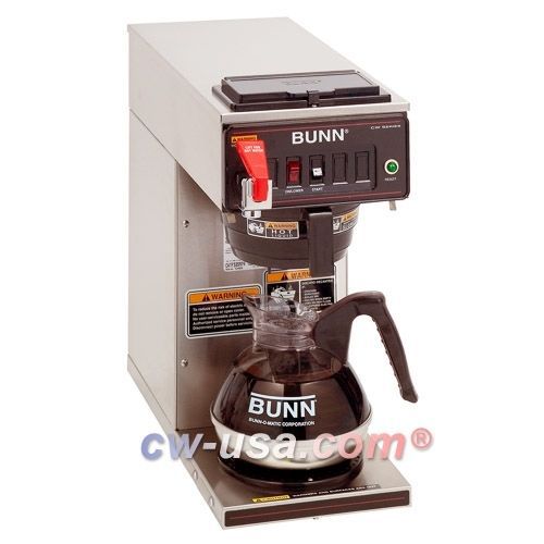 BUNN 12950.0293 12 Cup Automatic Coffee Brewer with 1 Lower Warmer and a Plastic