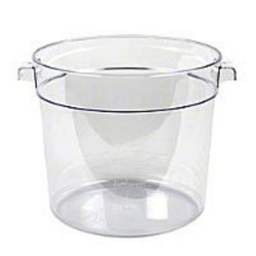 Thunder Group Polycarbonate Round Food Storage Container  6-Quart  Clear