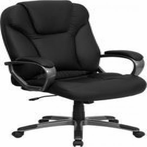 Flash Furniture BT-9066-BK-GG High Back Black Leather Executive Office Chair