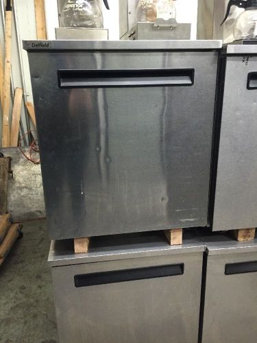 USED Delfield Refrigerator Undercounter Lowboy Worktop Cooler 27&#034; Model 406-2
