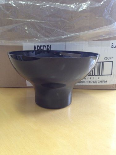 WNA Comet APED Plastic Pedestal / Dip Bowl  Black  24 Case 6&#034; wide x 3.5&#034; deep