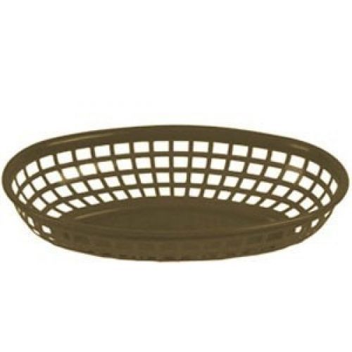 PLBK938 9-3/8&#034; Oval Basket 1 DOZ Yellow Bright