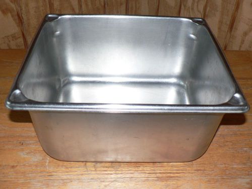 Vollrath 6&#034; Deep Half Size Super Pan II Stainless Steel Steam Table 18 GAUGE!!