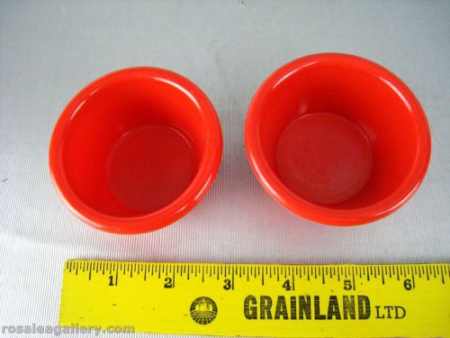 Set of 2 Red Plastic Sauce Cups