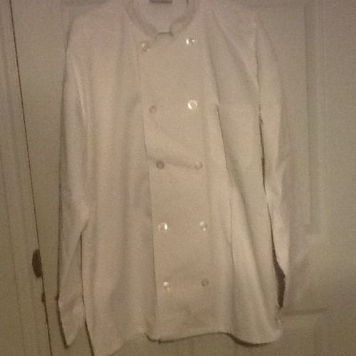Uncommon Threads White L/S Uniform Chef Coat Jacket XL New Poly Cotton