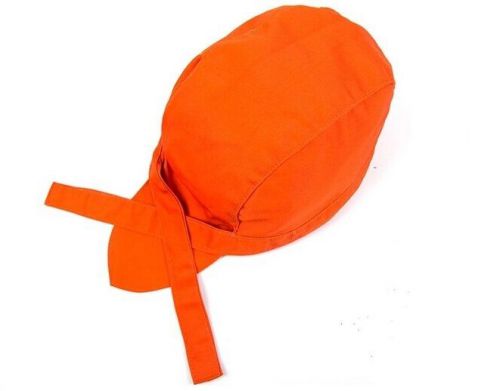 The Printing Ribbon Hat Fashion Multicolor Baotou Chef&#039;s Orange Hat Turban