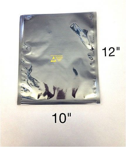 100 esd anti-static shielding bags, 10&#034;x12&#034; in (254mm x 304mm),open-top,3.1 mils for sale