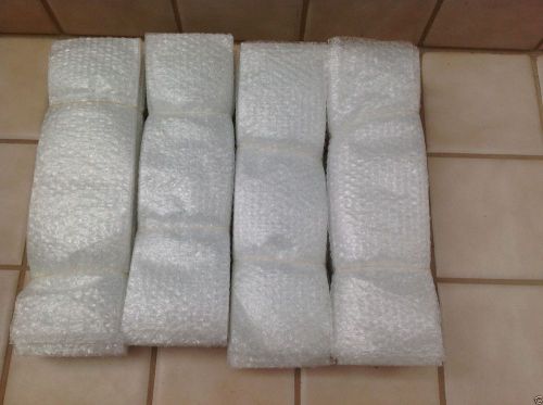 100 LONG CLEAR BUBBLE-OUT BAGS 18.5&#034; x 5.25&#034; Shipping packing protection PREUSED