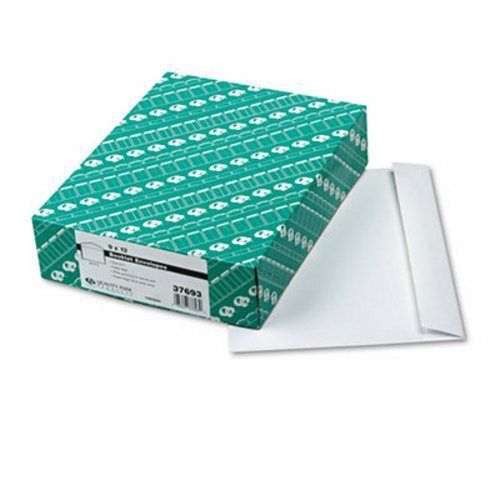 Quality Park Booklet Envelope, Contemporary, 12 x 9, White, 100/Box (QUA37693)