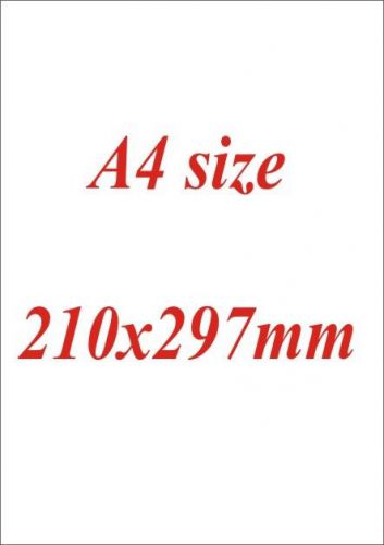 100sheet A4 21x29.7cm White Blank paper Label Sticker Matt copier printer F 01
