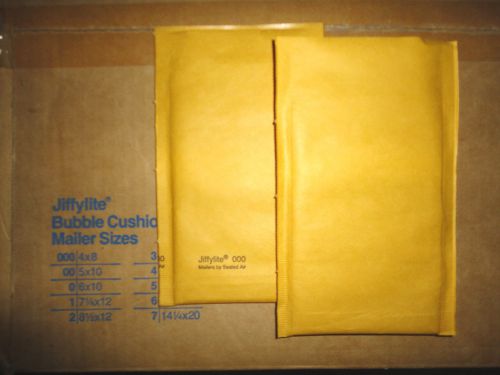 500 #000 Jiffylite® Bubble  Mailers  4x8 Kraft Jewelry