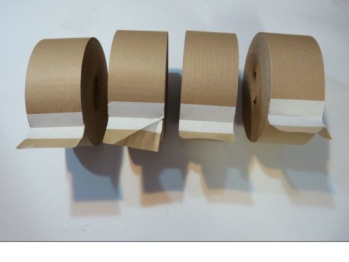 70 mm x 375 ft (4 rolls) Reinforced Paper Tape Water-Activated Paper Packaging