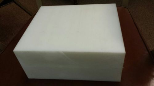 Delrin Sheet (Acetal)  4&#034; Thick X 8&#034; X 9 1/4&#034;  White