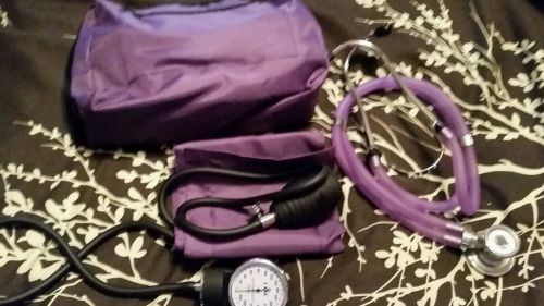 Stethoscope and blood pressure cuff set