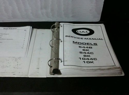 Complete Service manual for Lull Fork Lift, Models 644B······