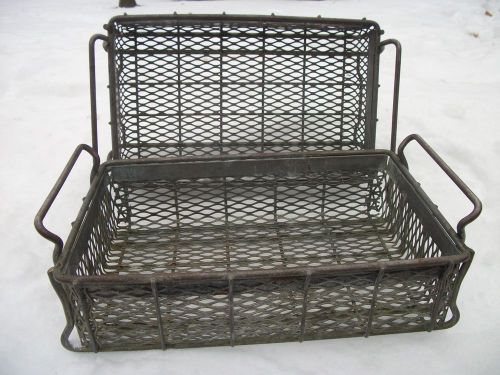Metal industrial wire parts basket bin for sale