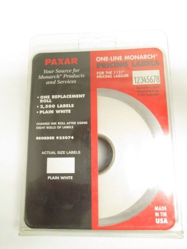 2500 Paxar One - Line Monarch Pricing Labels Model 925074 For 1131 Labeler NIB