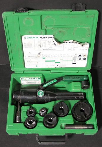 Greenlee 7806sb quick draw hydraulic punch driver set for sale