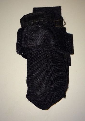 Black Hawk 4&#034; Flashlight Holder Velcro Adjustable For Flashlight And Belt Used