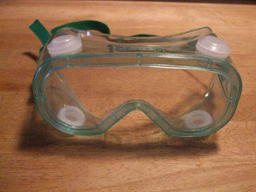 Frey Z87 green plastic scientific safety goggles, size SMZ87+, clear lens