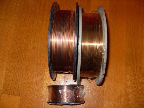 Lot of 3 MIG Welding Wire 11 lbs Spool Silicon Bronze 10 lbs Alloy and Lincoln