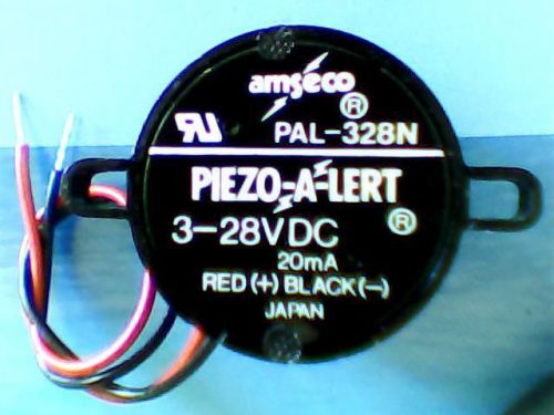 Amseco piezo alert pal-328n 3-28vdc 20ma siren sounder  new other for sale