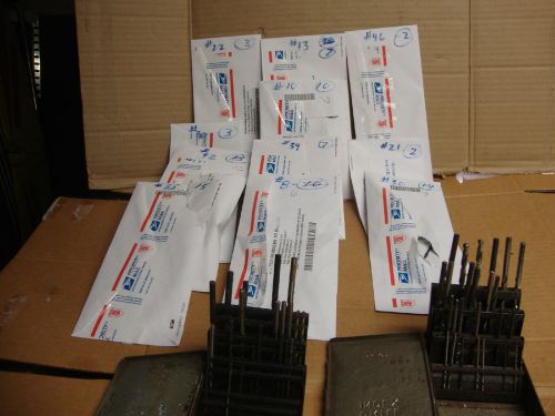 Drills  number seriries and 2- 1-60 drill incedxes for sale