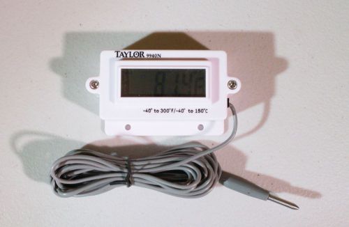 Taylor digital panel mount thermometer, -40 to 300 degree f, -40 to 150 degree c for sale