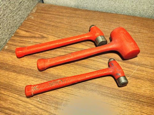 3 Stanley Compo-Cast Ball Peen &amp; Soft Face Hammers 54-516 54-532 57-533