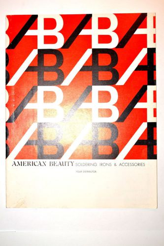 American beauty soldering irons &amp; accessories catalog 1971 #rr157 for sale