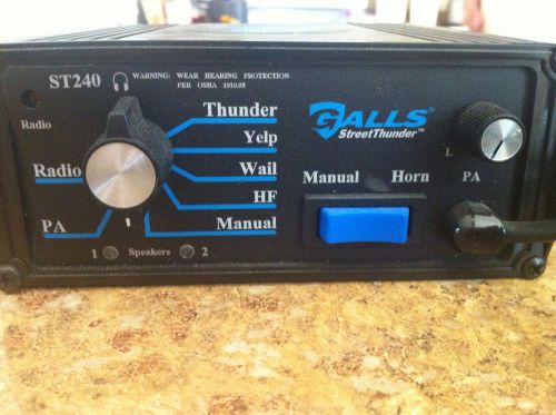 Galls street thunder st240 siren controller with microphone. galls st240 for sale