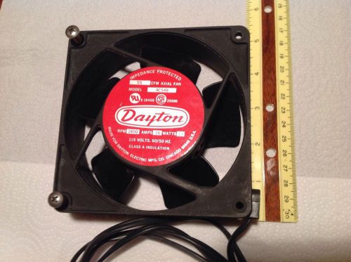 Dayton 4C548 Box fan 55 CFM 1800 RPM .16 Amps 13 Watts 115 Volt