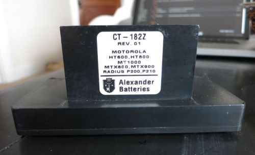 Alexander Battery Optimizer Adapter CT-182Z Motorola HT600 MT1000 MTX800 MTX900