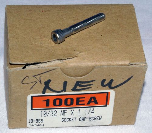 Stainless steel socket cap screws (shcs) 10/32 x 1 1/4 (qty 100) for sale