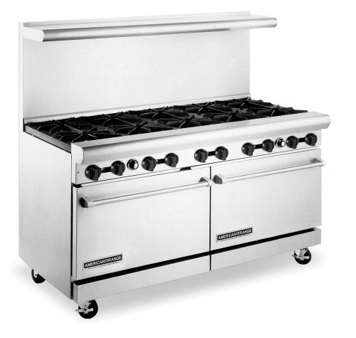 American Range AR-10, 60 inch Heavy Duty 10 Burner Gas Range, NSF