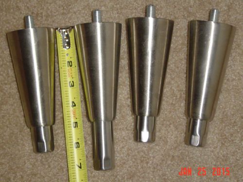 (4) Stainless Steel Adjustable Restaurant Equipment Legs