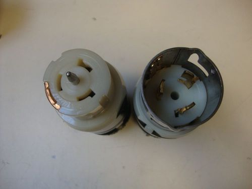 Lot Leviton CS6365C &amp; CS6364 50 Amp 125/250 Volt AC  Blk &amp; White Locking Plug