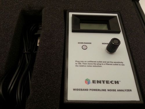 Monster Power Noise Sniffer Dr. Power Line Noise Monitor Entech w/ Carrying Case