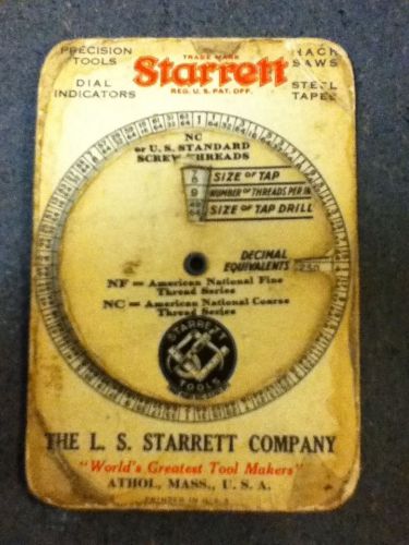 Vintage Rare Starrett Cardboard Dial Indicators  Tool Athol, Mass., USA